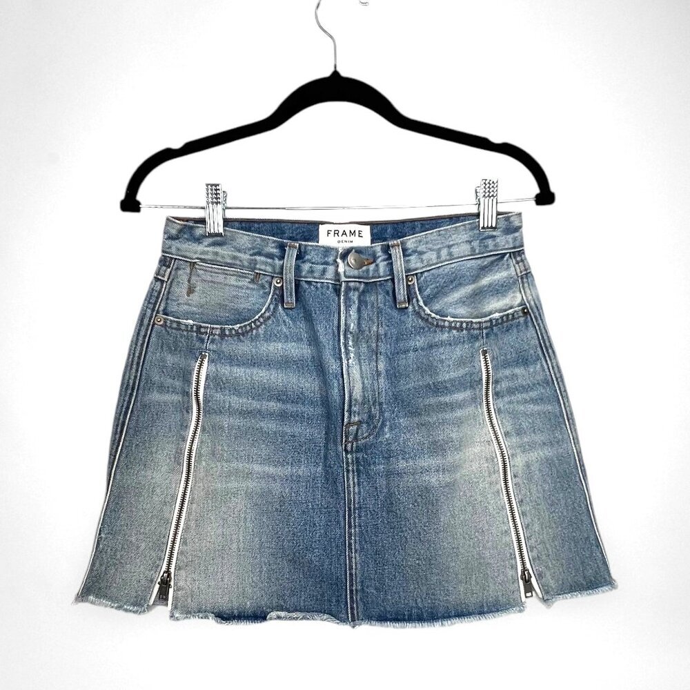 FRAME Le High Skirt with Zipper M - Picture 2 of 9